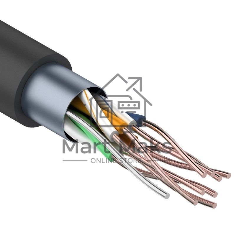 Кабель витая пара PROconnect FTP 4PR 24AWG, CCA, CAT5e, наружный (OUTDOOR), бухта 305 м