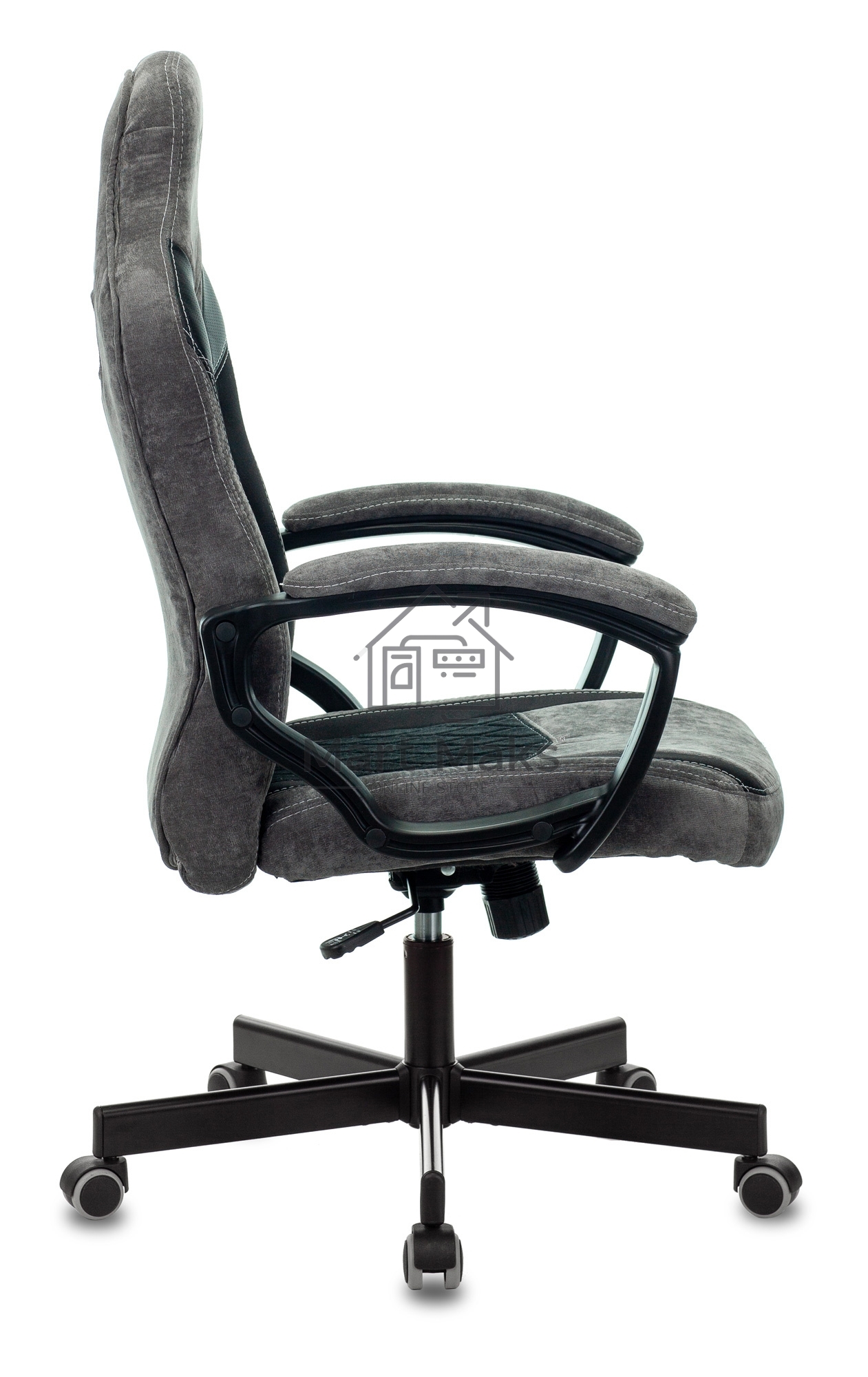 Кресло игровое Бюрократ VIKING 6 KNIGHT B FABRIC черный крестовина металл/пластик