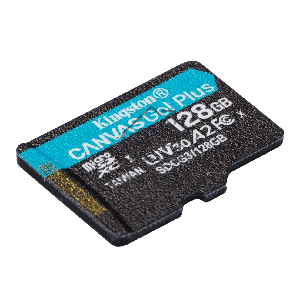 Флеш карта Kingston 128GB microSDXC Canvas Go Plus 170R A2 U3 V30 Single Pack w/o ADP EAN: 740617301243