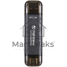 Накопитель SSD Transcend USB-C 512GB TS512GESD310C серый USB-A