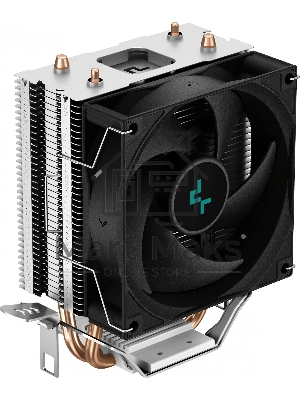 Кулер для процессора DEEPCOOL AG200 черный, 92 мм, алюминий/медь, 3050 об/мин, 30.5 дБ, 4 pin, 100 Вт, 133 мм