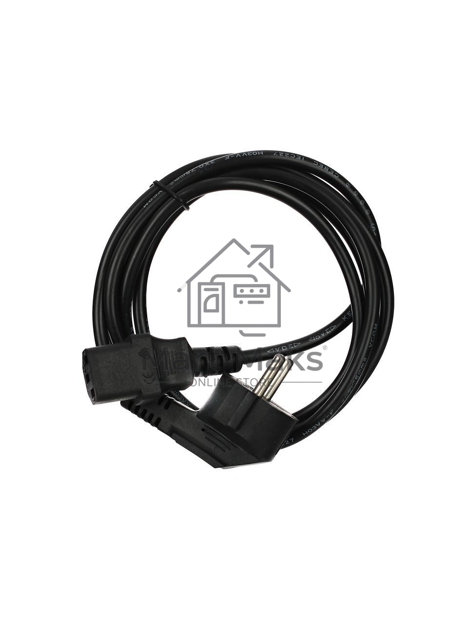 Кабель компьютер-розетка 220V (EURO) <VDE> 3G0,75mm2 VCOM CE021-CU 1,8м