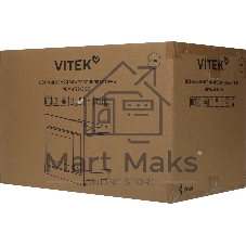 Встраиваемая микроволновая печь Vitek VBMW 2540 BG черный, 25 л, 850 Вт, переключатели - кнопки, поворотный механизм