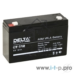 Батарея Delta DTM 612 (6V, 12Ah)