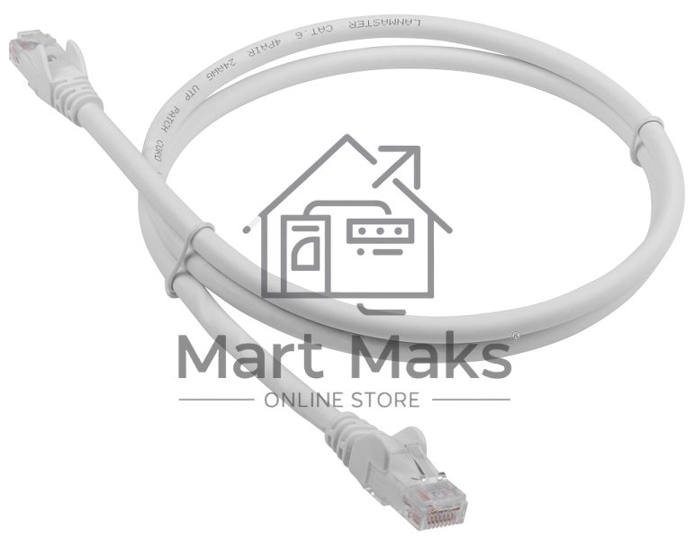 Патч-корд LANMASTER LSZH UTP кат.6, 3.0 м, белый