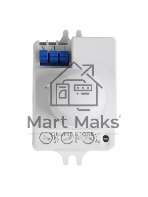 Датчик движения настенно-потолочный микроволновый ДДНПМ 01, 180°/360º, 1200 Вт, 10-2000 Лк, 3-10 м, 10-900 сек. 5,8 ГГц Rexant