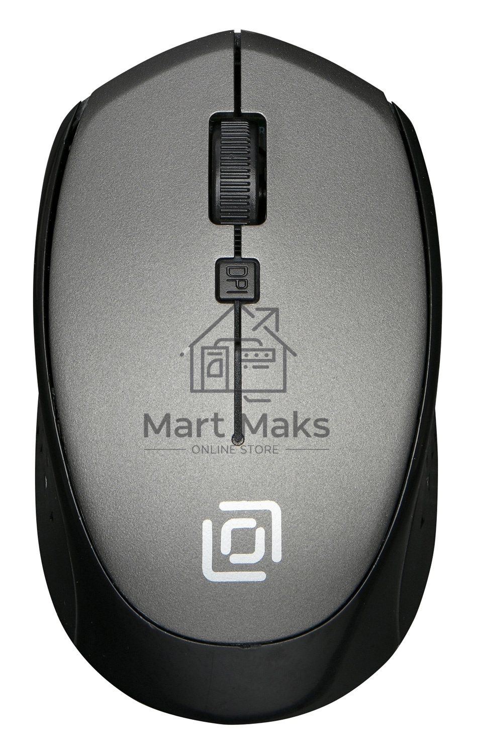 Мышь беспроводная Oklick 488MW серый/черный, 1600 dpi, радиоканал, USB, кнопки - 4