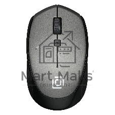 Мышь беспроводная Oklick 488MW серый/черный, 1600 dpi, радиоканал, USB, кнопки - 4
