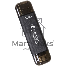 Накопитель SSD Transcend USB-C 512GB TS512GESD310C серый USB-A