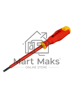 Отвертка Сибртех диэлектрическая sl4х100мм crv до 1000в двухкомпонентная рукоятка