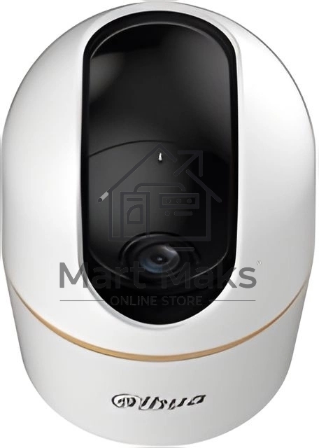 Мини-PT IP-видеокамера DAHUA DH-IPC-H4AP-0360B с Wi-Fi 2.4ГГц 4Мп, 1/3” CMOS, объектив 3.6мм, видеоаналитика, ИК до 10м