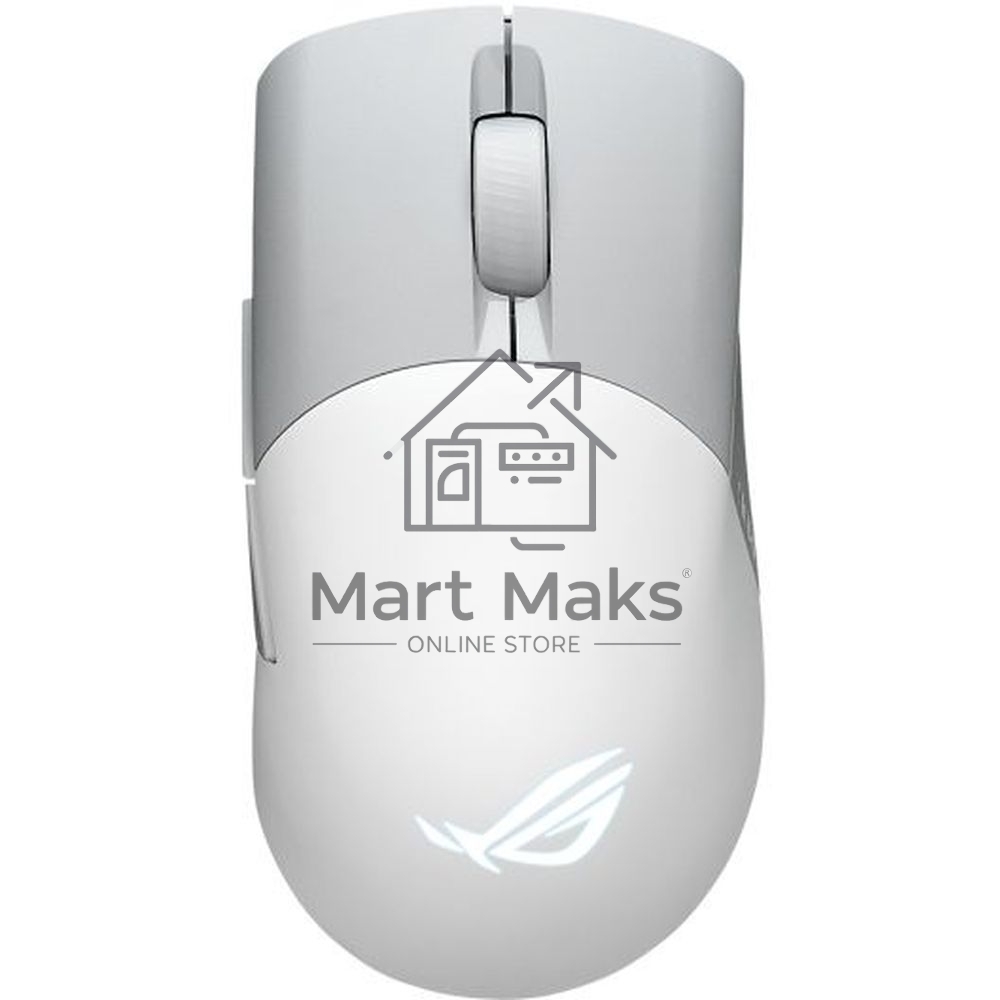 Мышь беспроводная/проводная ASUS ROG Keris Wireless AimPoint белый, 36000 dpi, радиоканал, Bluetooth, USB, кнопки - 5