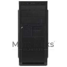 Компьютерный корпус Miditower ExeGate EX287366RUS XP-334UC-XP350 (ATX, XP350 с вент. 12см, 1*USB+1*USB 3.0+1*TypeC, аудио, черный)
