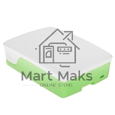 Корпус Qumo ABS Plastic, Raspberry Pi 4, White+Green(RS031)