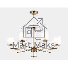 Люстра Ambrella light LH56013/7 BS/FR латунь/белый матовый E14*7 max 40W D790*1260