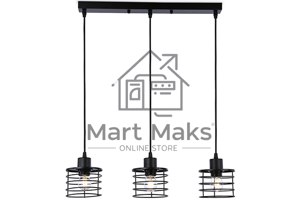 Светильник Ambrella light TR8075/3 BK черный E27*3 max 40W 582*120*1040