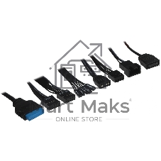 Корпус без блока питания PCCOOLER MA100 MESH BK, Mesh Mid Tower, черный, TG, 0.4 SPCC, 3x120мм ARGb ATX, mATX, mITX 160/310/180мм 2x2.5