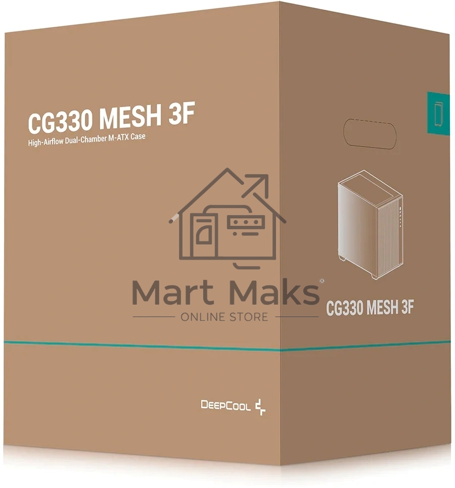 Компьютерный корпус Deepcool CG330 MESH 3F черный без БП mATX 6x120mm 4x140mm 2xUSB2.0 1xUSB3.0 audio bott PSU