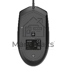 Клавиатура + мышь Acer OCC504 клав:черный мышь:черный USB Multimedia (ZL.ACC11.00M)
