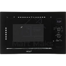 Встраиваемая микроволновая печь Vitek VBMW 2540 BG черный, 25 л, 850 Вт, переключатели - кнопки, поворотный механизм