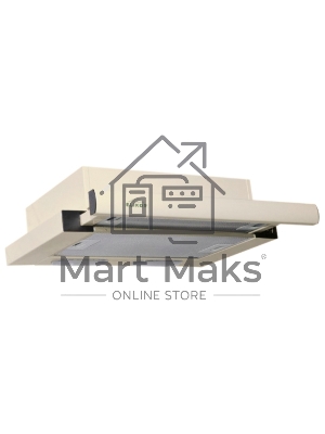 Вытяжка встраиваемая Elikor Интегра 50П-400-В2Л кремовый, 50 см, 400 куб. м/ч, 57 дБ