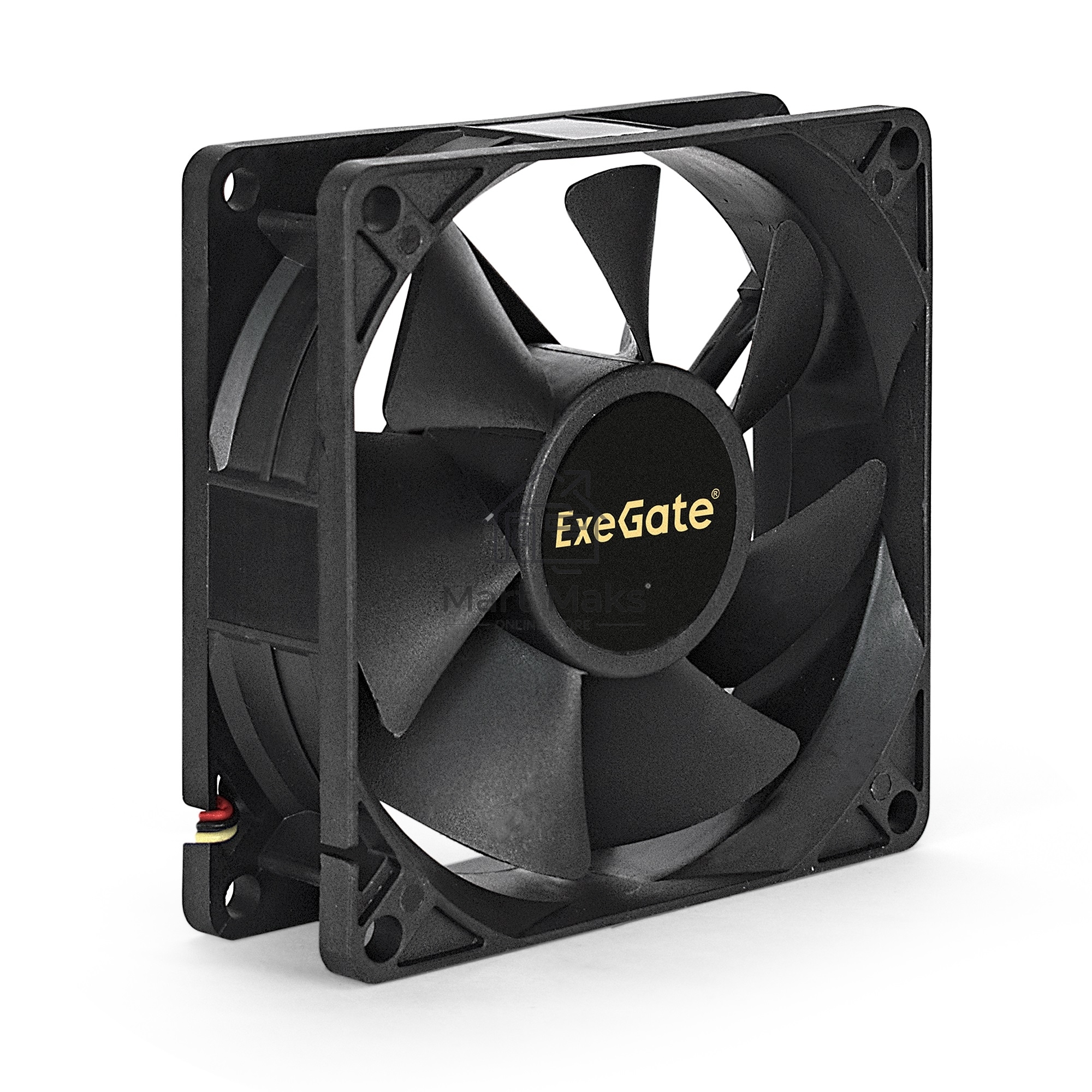 Вентилятор для корпуса ExeGate ExtraPower EP08025SM черный, 80 мм, 2500 об/мин, 25.5 дБ, 2 pin