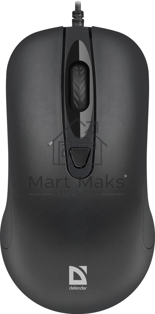 Мышь проводная Defender Classic MB-230 черный, 1600 dpi, USB, кнопки - 4