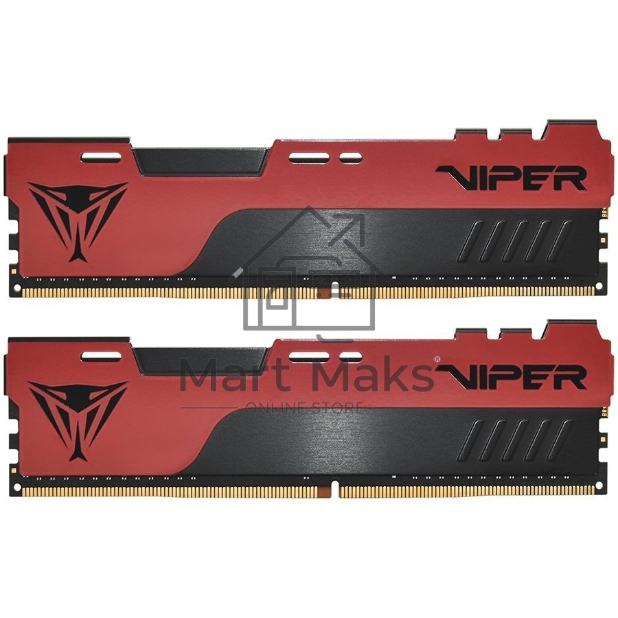 Оперативная память Patriot Viper Elite II, DDR4, 32GB (1x32 GB), 3600 MHz, CL20, DIMM, радиатор, красный, черный