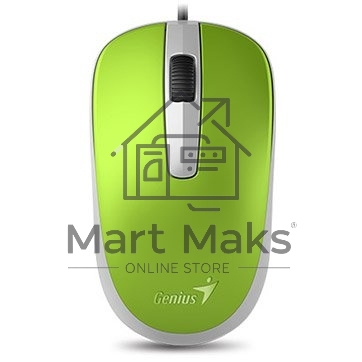 Мышь проводная Genius DX-120 зеленый, 1000 dpi, USB, кнопки - 3