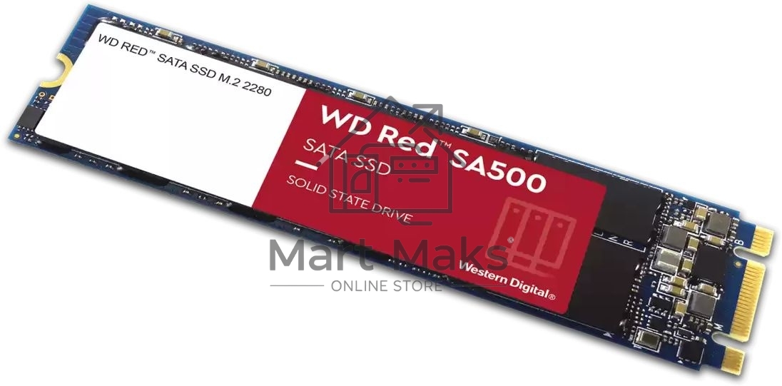 Накопитель SSD WD Red SA500 WDS500G1R0A, 500Gb, SATA III, 2.5