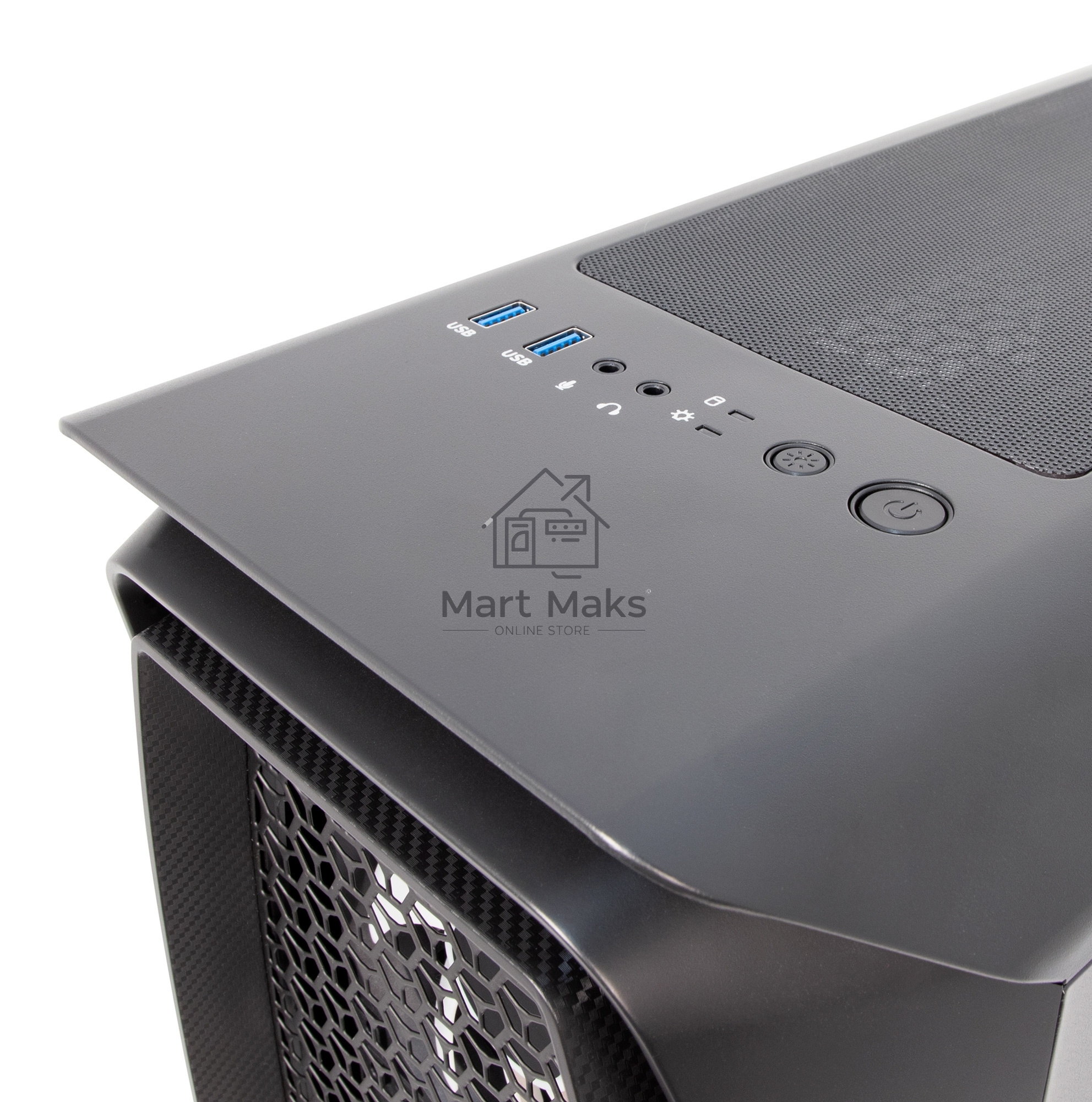 Компьютер IRU Game 520B5GMA MT Ryzen 5 5600X (3.7) 16Gb SSD512Gb RTX3050 8Gb Free DOS GbitEth 650W черный (1926551)