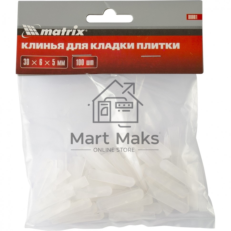 Клинья, 30х6х5мм, для кладки плитки, 100шт. Matrix