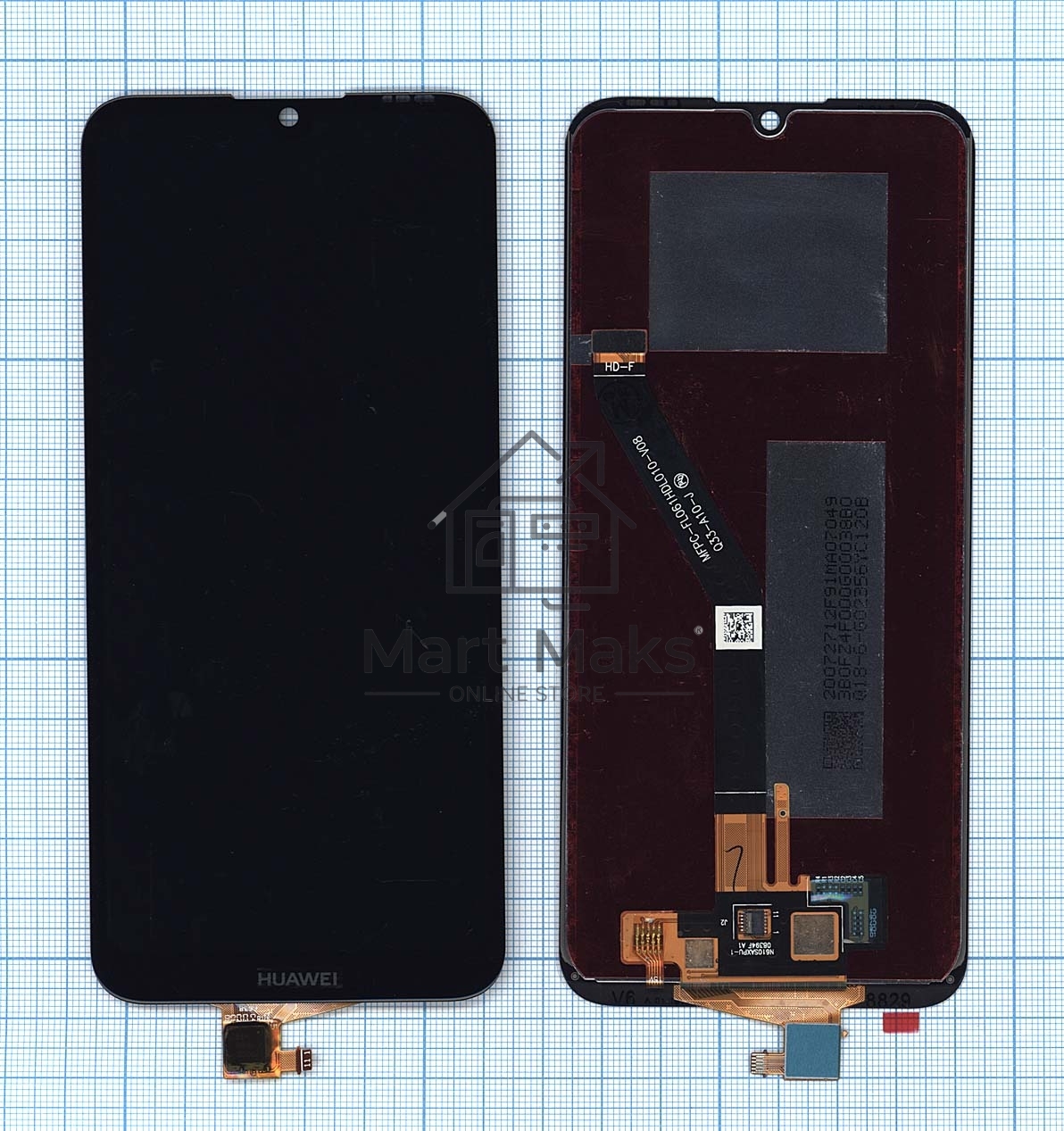 Дисплей для Huawei Y6 2019, Honor 8A, Y6 2019, Y6S. Y6 Pro 2019 черный