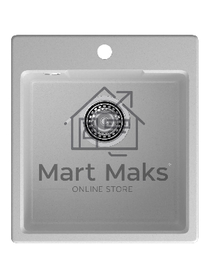 Мойка GRANFEST URBAN 644 1-чаша 440*490мм, монтаж: врезной, материал: кварц, серый