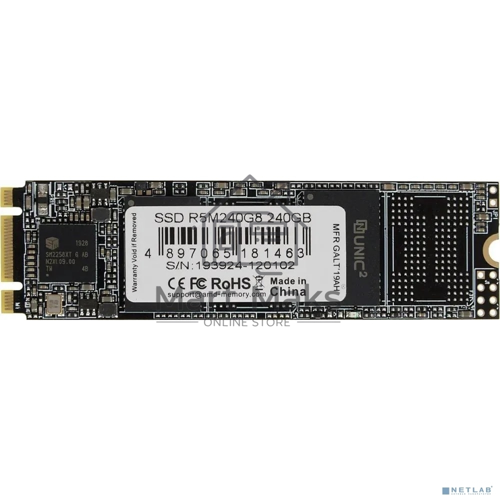Накопитель SSD AMD 240Gb M.2 SATA III R5M240G8 Radeon 2280