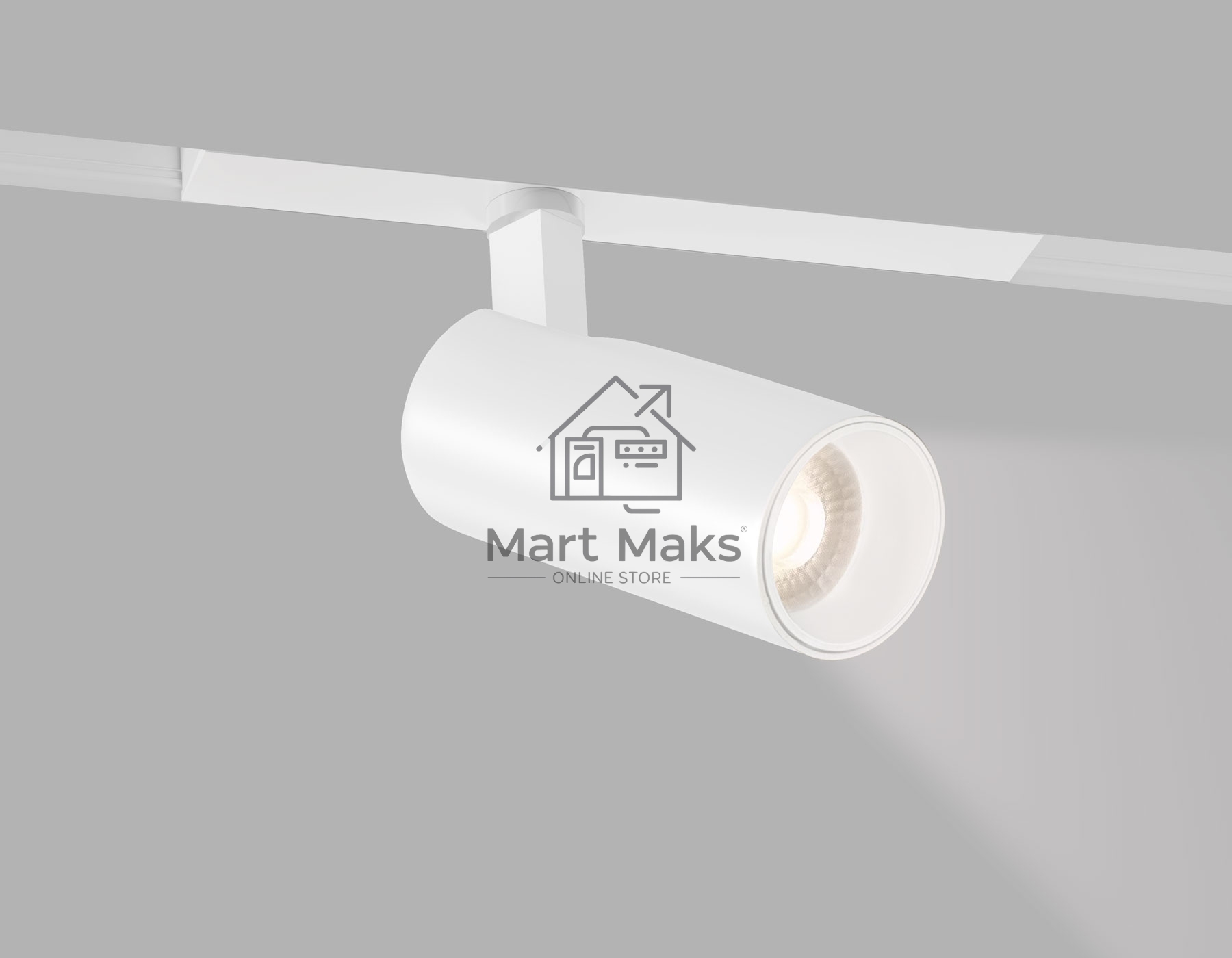 Трековый акцентный светильник Ambrella light GL8010 WH белый IP20 18W 3000-6000K 220V 24° D60*135