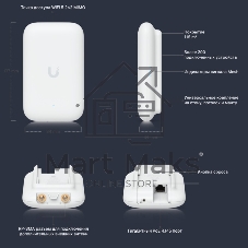 Точка доступа Wi-Fi Ubiquiti Swiss Army Knife Ultra 2.4+5 ГГц, 802.11ac, 2x2 MIMO, до 20 дБм, 1х 1Gb RJ45, до 200 клиентов, до 866.7 Мбит/с