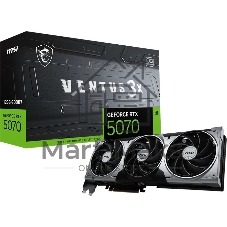 Видеокарта MSI GeForce RTX 5070 VENTUS 3X OC, 12 GB GDDR7, 192 bit, 3xDisplayPort, HDMI, GPU 2295 MHz
