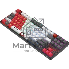 Клавиатура беспроводная A4Tech Bloody WS87 Naraka USB, Bluetooth/Радиоканал черный/красный