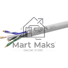 Кабель сетевой информационный Suprlan Six 01-0316-1 кат.6 U/UTP 4 пары 23AWG PVC внутренний 305м серый