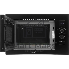 Встраиваемая микроволновая печь Vitek VBMW 2540 BG черный, 25 л, 850 Вт, переключатели - кнопки, поворотный механизм
