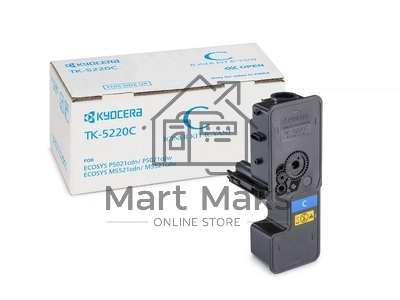 Картридж лазерный Kyocera TK-5220C (1T02R9CNL1) голубой для P5021cdn/cdw, P5026cdn/cdw, M5521cdn/cdw, 1200 стр.