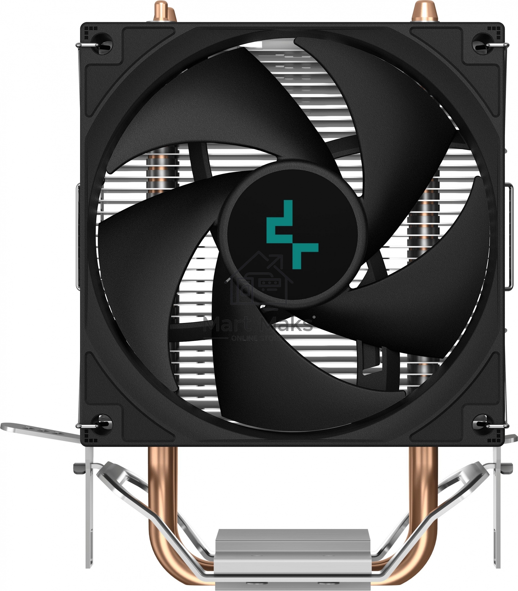 Кулер для процессора DEEPCOOL AG200 черный, 92 мм, алюминий/медь, 3050 об/мин, 30.5 дБ, 4 pin, 100 Вт, 133 мм