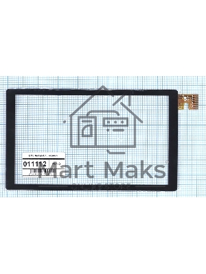 Сенсорное стекло (тачскрин) для DNS AirTab E73. черное