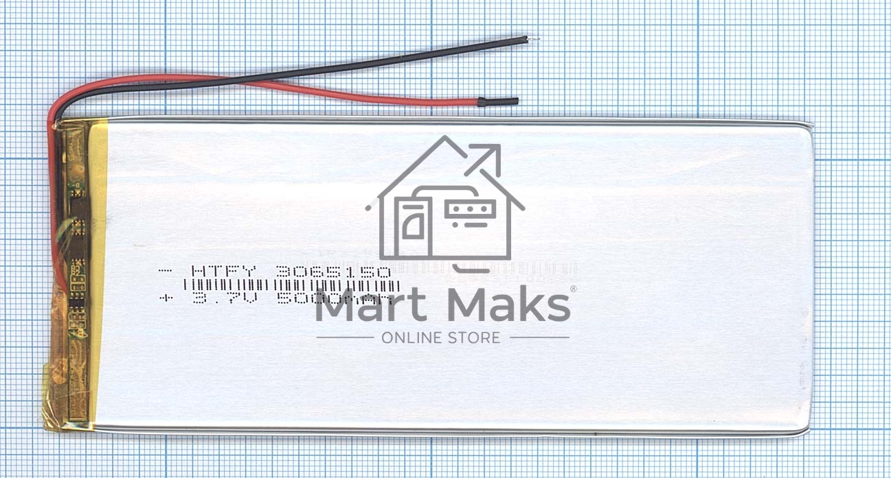 Аккумулятор Li-Pol (батарея) 3x65x150мм 2pin 3.7V/5000mAh