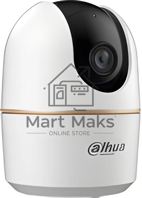 Мини-PT IP-видеокамера DAHUA DH-IPC-H4AP-0360B с Wi-Fi 2.4ГГц 4Мп, 1/3” CMOS, объектив 3.6мм, видеоаналитика, ИК до 10м