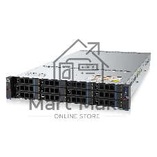 Серверная платформа Gooxi SL201-D12R-NV-G3 2U 12 bay server with NVME bp,based on ice lake 1xPCIe 4.0x16; 2xPCIe 4.0x8 2x 2.5