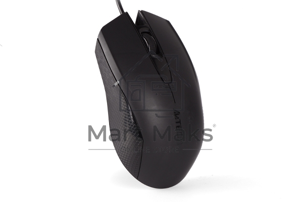 Мышь проводная A4Tech OP-760 черный, 1200 dpi, USB, кнопки - 3