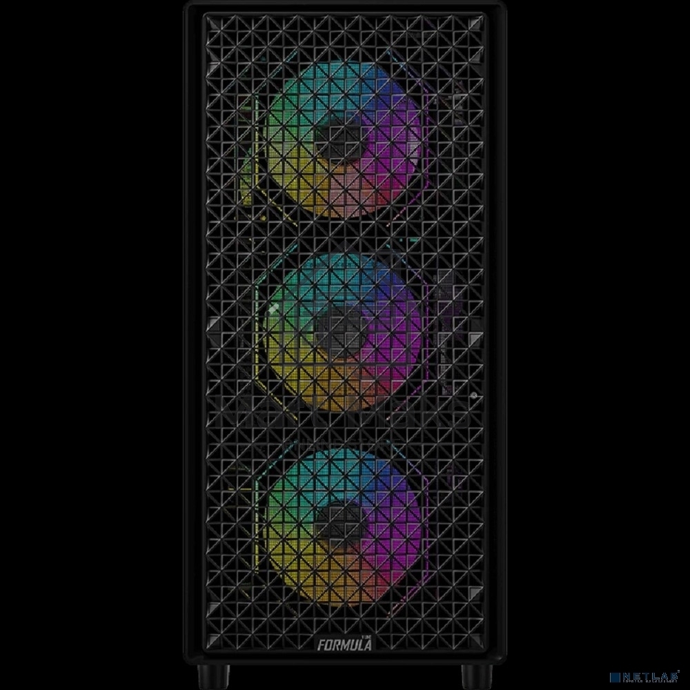 Компьютерный корпус Aerocool/Formula MANA DYNAMIC черный без БП ATX 6x120мм 2xUSB 3.0 1xUSB3.1 audio bott PSU