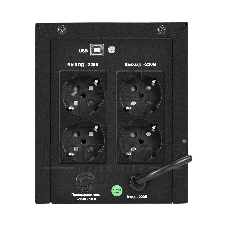 Источник бесперебойного питания ExeGate SpecialPro UNB-1000.LED.AVR.4SH.USB (1000VA/700W,LED, AVR, 4*Schuko, USB, батарея 12V 7.2Ah - 2 шт., металлический корпус, Black)